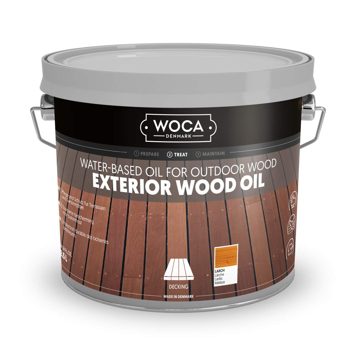 WOCA Terrassenöl Lärche / Exterior Wood Oil Larch 2,5 Liter