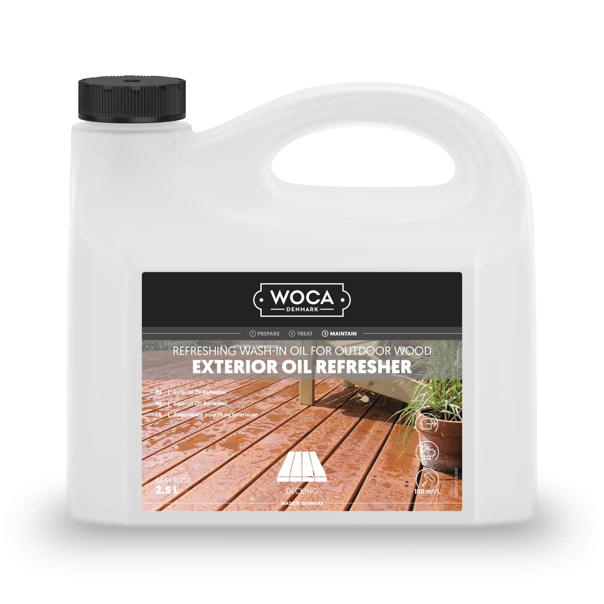 WOCA Außenholz Ölwäsche / Exterior Oil Refresher 2,5 Liter